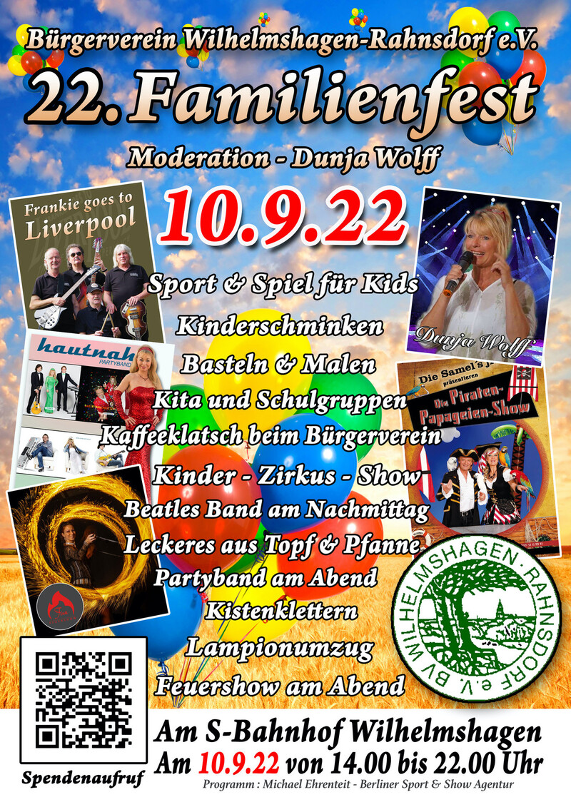 Familienfest in Wilhelmshagen, Rahnsdorf