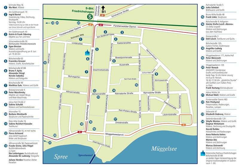 Offene Ateliers und Online-Kunstauktion in Friedrichshagen, Rahnsdorf